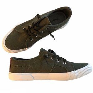 Tommy Bahama Olive Green Slip On Beach Party Canvas Sneakers 8